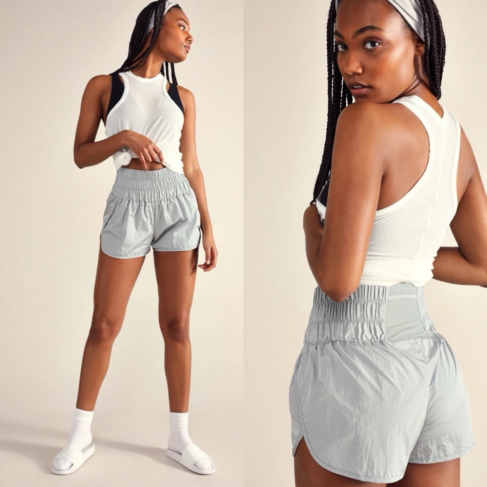 Free People Movement The Way Home Gray Shorts